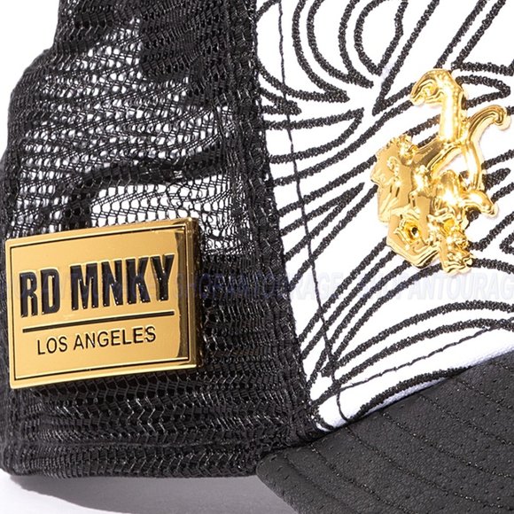 Red Monkey Fire Skull Black RM1476 New Limited Edition Unisex Trucker Hat Cap - Picture 6 of 8